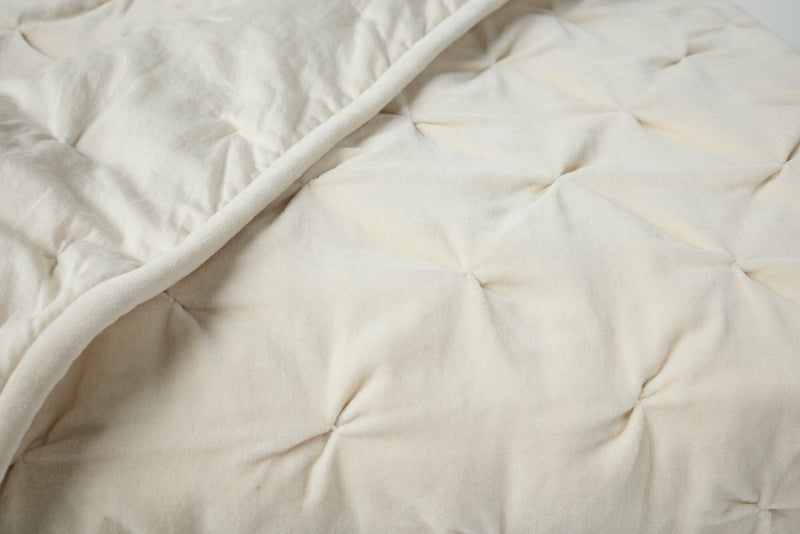 Velvet Tufted Organic Quilt