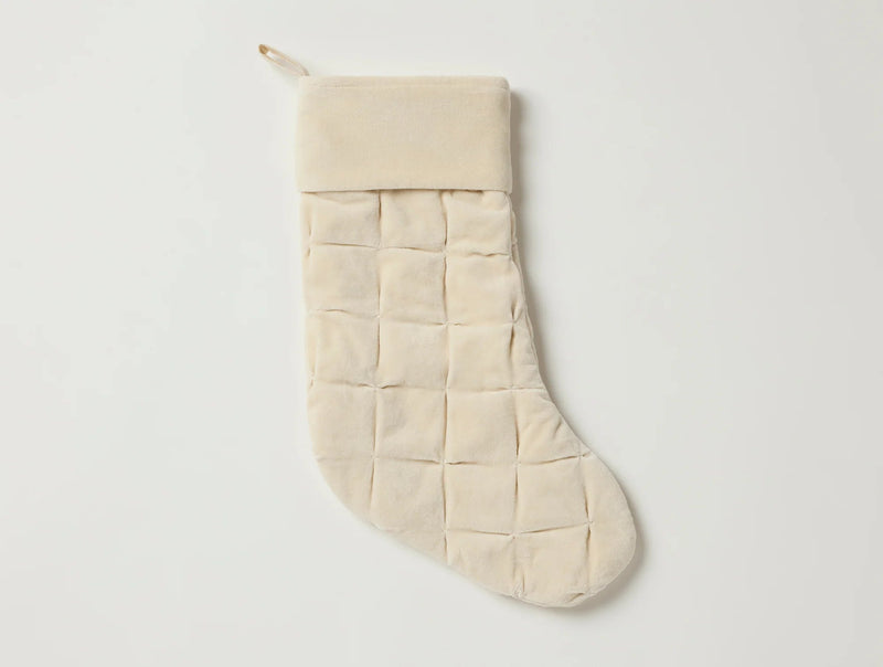 Velvet Tufted Organic Stocking