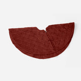 Velvet Tufted Organic Tree Skirt