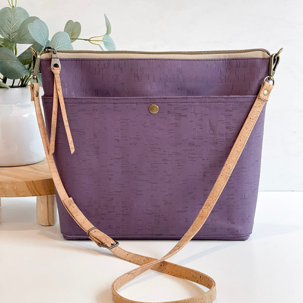 Visionary Cork Crossbody Bag Crossbody Bags Carry Courage Amethyst Small 