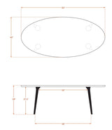 Voya Oval Dining Table Dining Tables Medley 