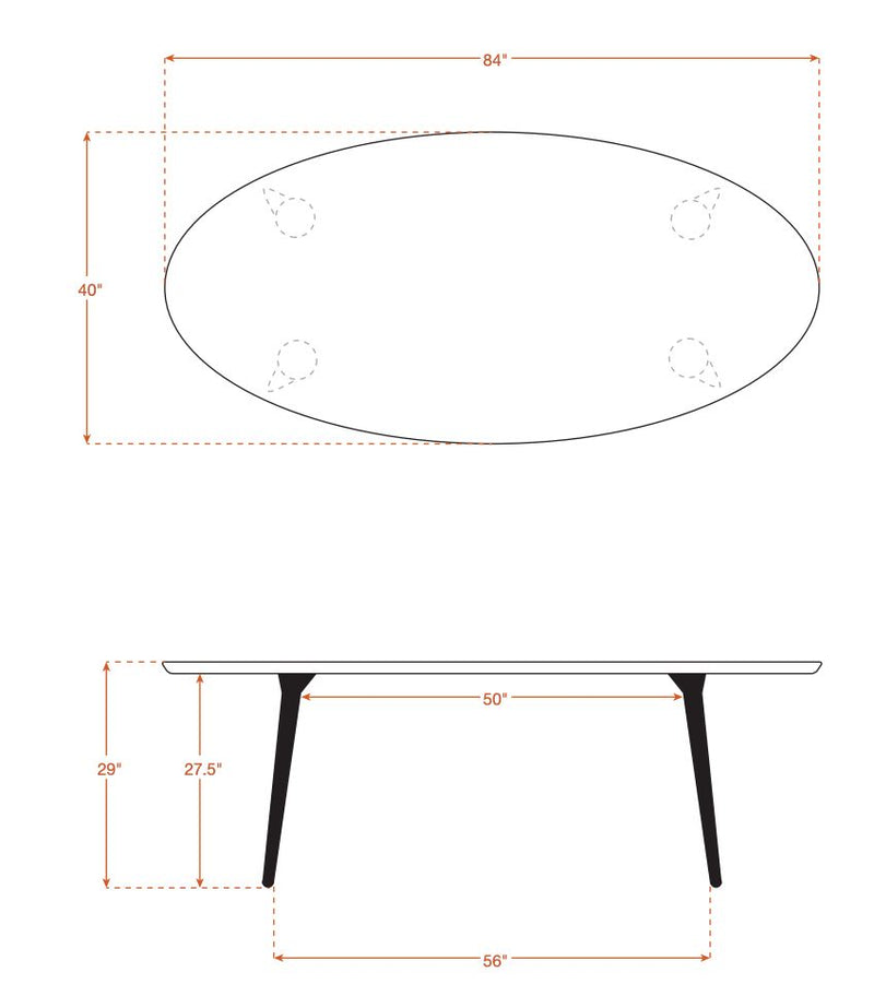 Voya Oval Dining Table Dining Tables Medley 