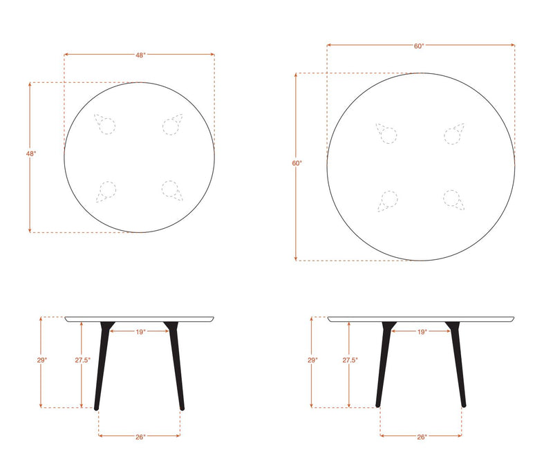 Voya Round Dining Table Dining Tables Medley 