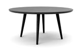 Voya Round Dining Table Dining Tables Medley Black Oak 60" 