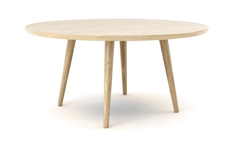 Voya Round Dining Table Dining Tables Medley White Oak 60" 