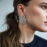 Weave Statement Earrings Earrings Mulxiply 