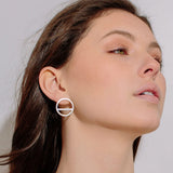 Wink Circle Earrings Earrings Mulxiply 