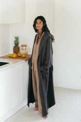 Women's Snuggle Waffle Linen Bathrobe