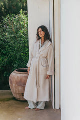 Women's Snuggle Waffle Linen Bathrobe