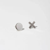 (!) XO Stud Earrings Earrings Mulxiply Sterling Silver 