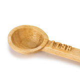 Azizi Life Hand Carved Wooden Lela Long Handle Measuring Spoon Set MW Wooden Spoons Azizi Life 