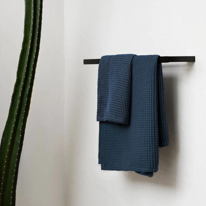 Solid Linen Tea Towel - Dark Blue | The Company Store