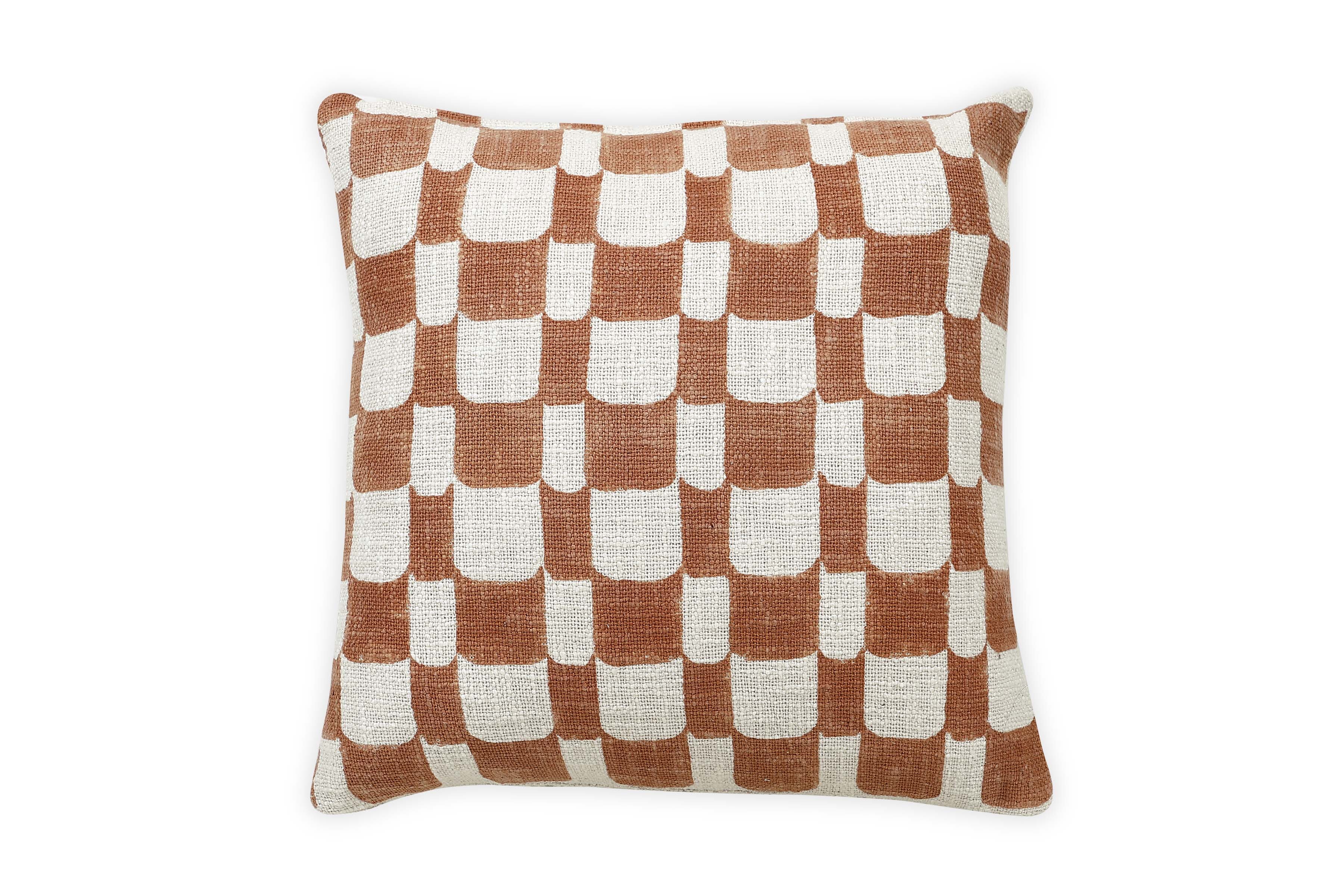 Aakar Checkered Throw Pillow Cover | Made Trade