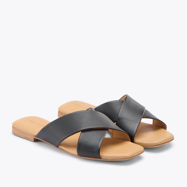 Criss-Cross Flat Sandals | Platform Slides-Dream Pairs