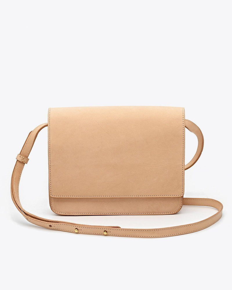 Bowie Leather Crossbody Bag - Nude Pink – Mai Soli