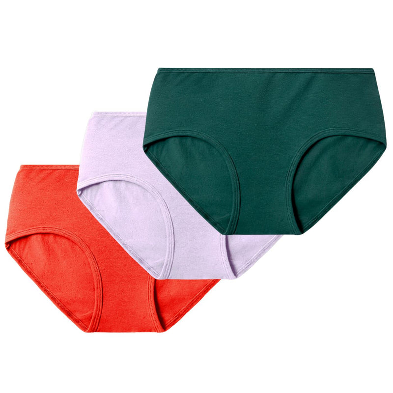 Buy Organic Seamless Womens Underwear Mid Waist Briefs Panty Solid Color  Briefs Ladies Seamless Underwear for Girls Pack of 4 (Multi Colored) (S)  Multicolour at