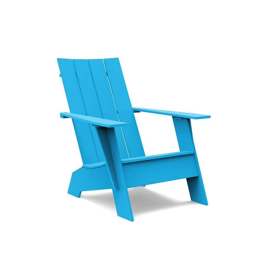 Flat Back Recycled Outdoor Adirondack Chair Made Trade   Flat Back Recycled Adirondack Chair Lounge Chairs Loll Designs Sky Blue 403985 