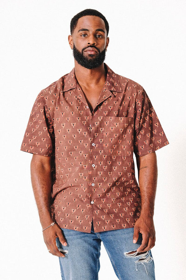 Sustainably Crafted Printed Short-Sleeve Shirt