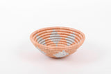 KAZI 6" Small Metallic Peached Round Basket Fruit Baskets KAZI 