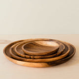 LIKHÂ Acacia Round 6" Wood Plate - Snack Plate | LIKHÂ LIKHÂ 