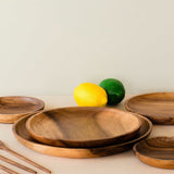 LIKHÂ Acacia Round 8" Wood Plate - Appetizer Plate | LIKHÂ LIKHÂ 