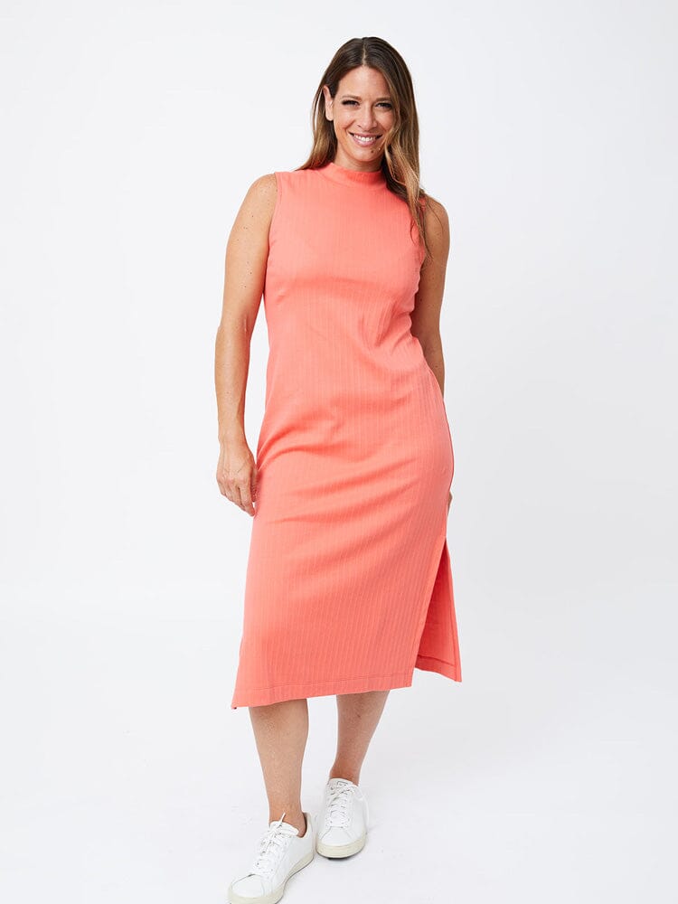 Maggie Rib Knit Mock Neck Dress