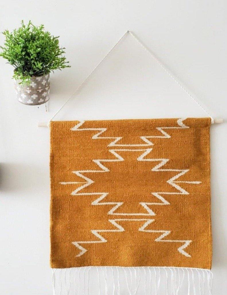 Mumo Toronto Yellow Cleo Handwoven Wall Hanging Mumo Toronto 