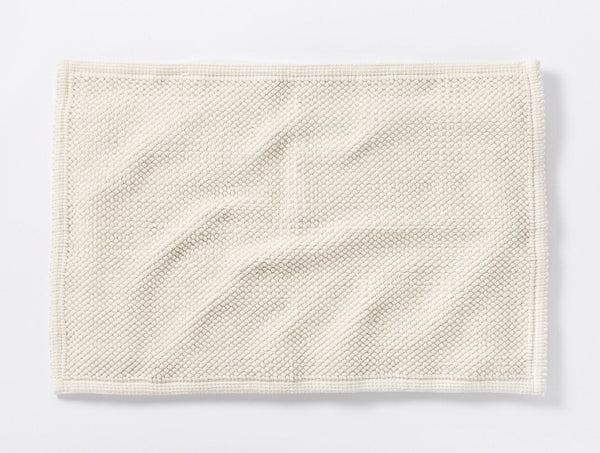 Pebbled Bath Rug Bath Mats Coyuchi Undyed 