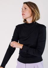 Poplinen Norma Modal Ribbed Turtleneck - Black Turtleneck Poplinen 