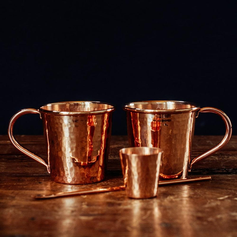 18oz Copper Cocktail Shaker & Shot Glasses Gift Set - Paykoc Imports, Inc.