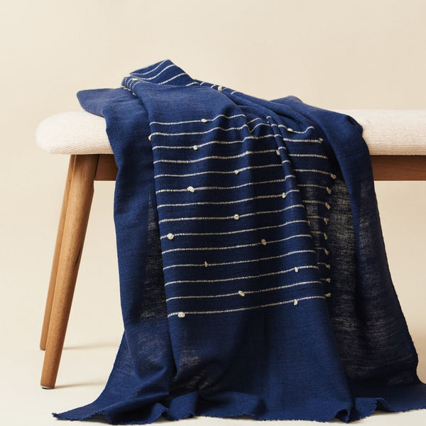 Indigo discount throw blanket