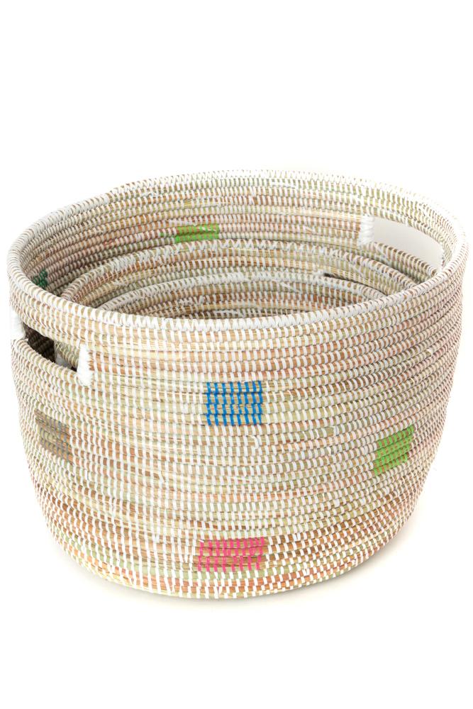 Prismatic Pixels Sewing Basket Set | Made Trade