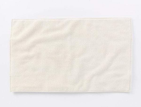 Temescal Ribbed Bath Mat Towels Coyuchi Undyed 