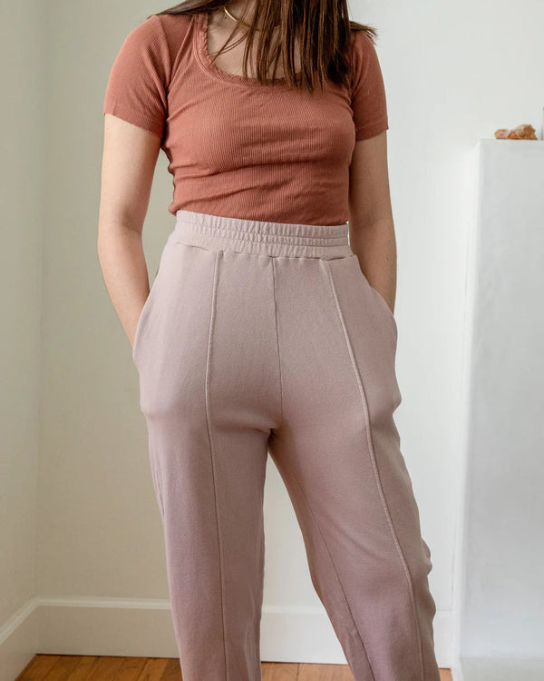 Terry Lantern Sweatpant Sweatpants + Joggers Mien Pink Salt XS 