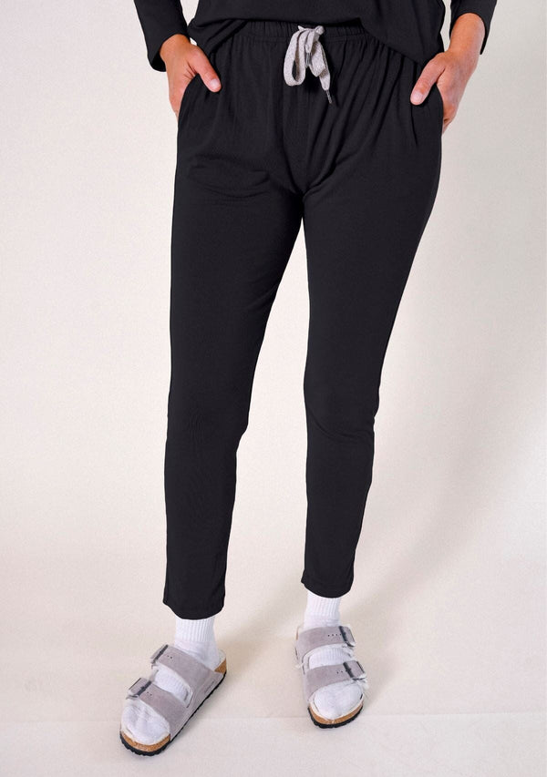 Toni PJ Pant Sweatpants + Joggers Poplinen XS Black 