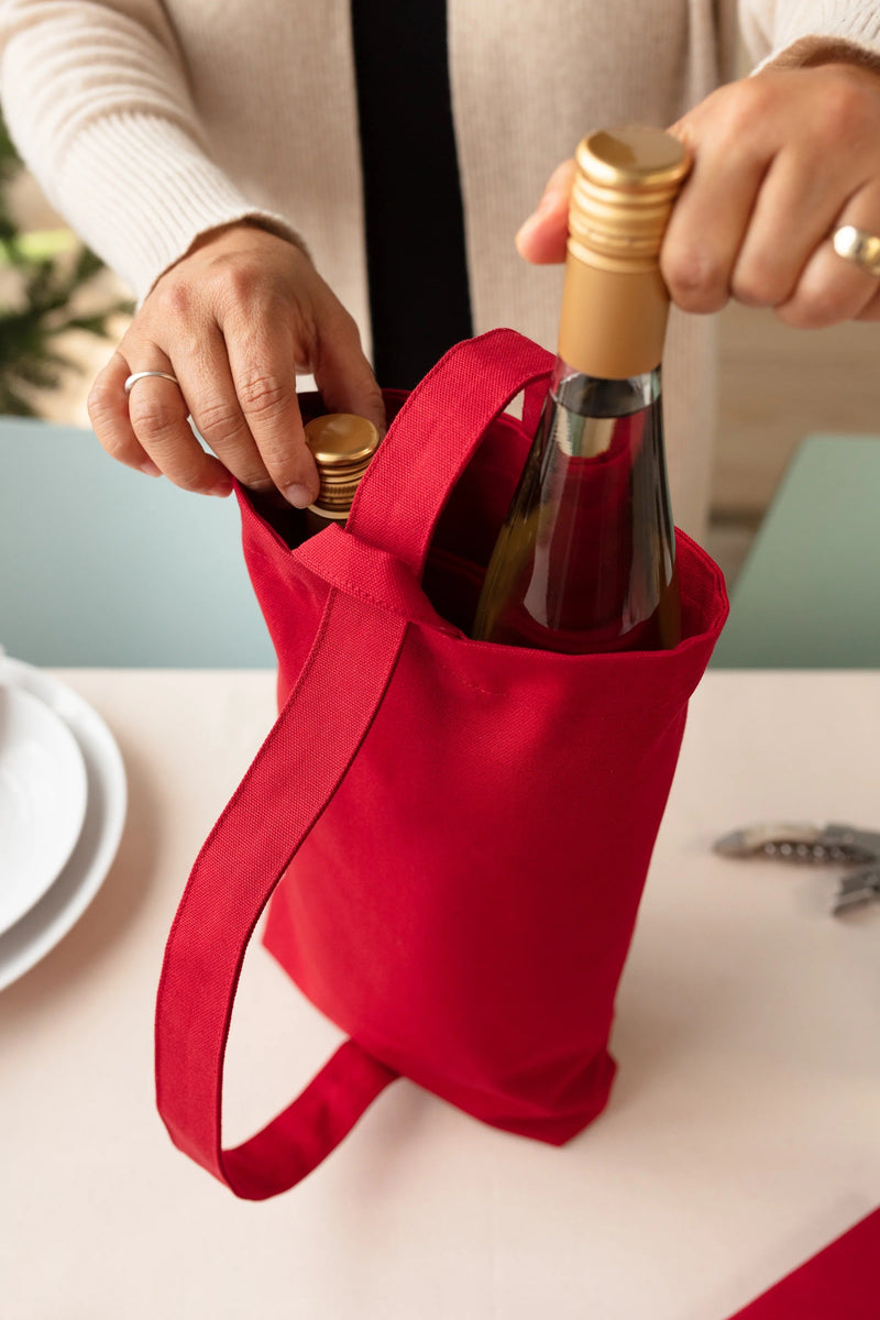 Rustico Napa Double Wine Tote in Field Tan and Saddle HS0006-0237