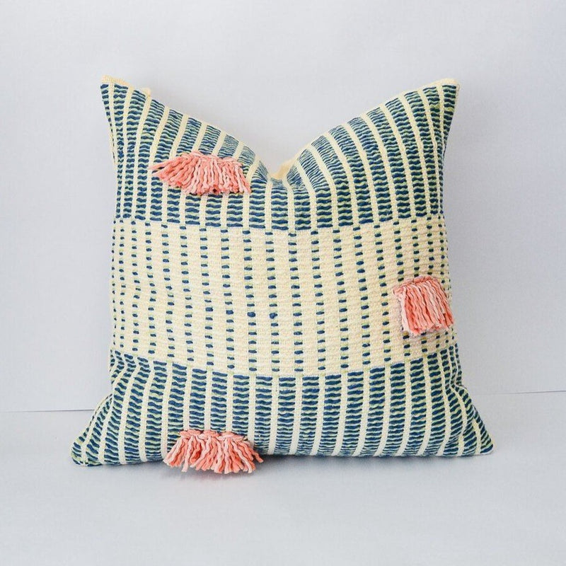 Zuahaza Salento Pillow - Indigo and Apricot Zuahaza 